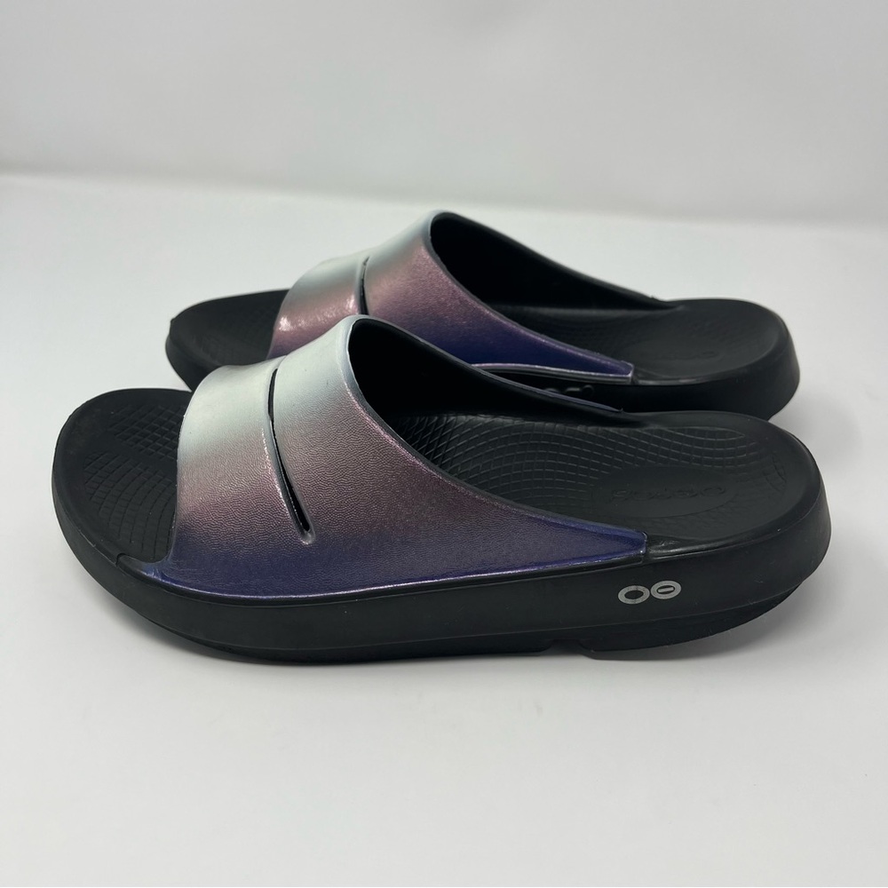 Oofas OOAHH Luxe Slide Sandals Frost Women’s Size 7 Recovery - Picture 5 of 9